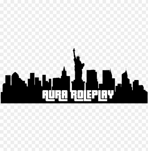 auralogoforfivem 1000560 - silhouette new york skyline HighQuality PNG Isolated Illustration