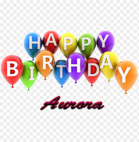 Aurora Happy Birthday Balloons Name - Happy Birthday Aman Cake Free Download PNG With Alpha Channel Extensive Images