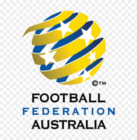 australia national football vector logo PNG Image Isolated on Transparent Backdrop
