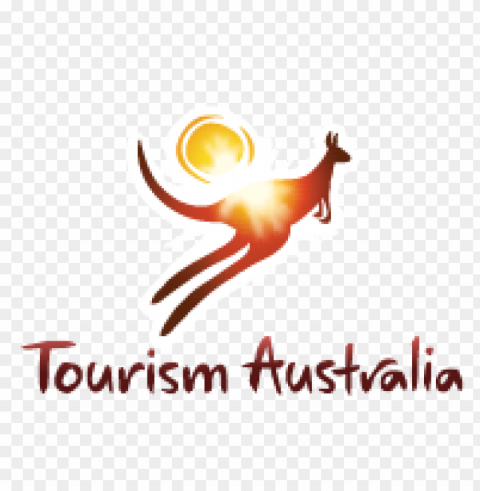 australia tourism logo vector free CleanCut Background Isolated PNG Graphic
