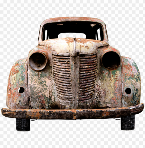 auto old pkw old car rarity car age retro - car old rusted PNG images with no background assortment