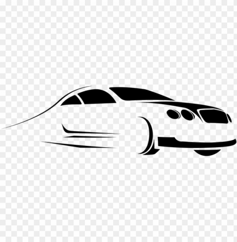 automobile car drive ride silhouette styli - car rental logo Clear Background PNG Isolation