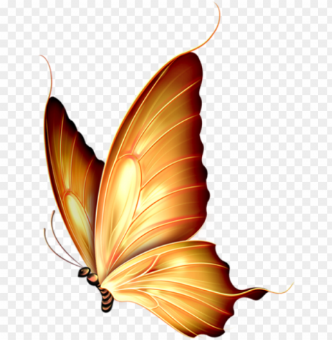 autumn gold - beautiful yellow butterfly PNG pictures with no background required