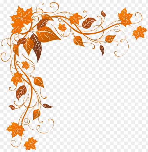 autumn leaf color stock photography - fall borders Transparent Background Isolated PNG Figure