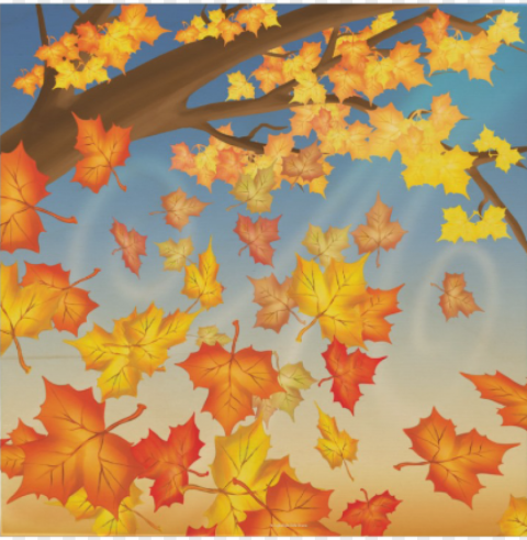 autumn leaves wood art - maple leaf Isolated Element with Clear Background PNG