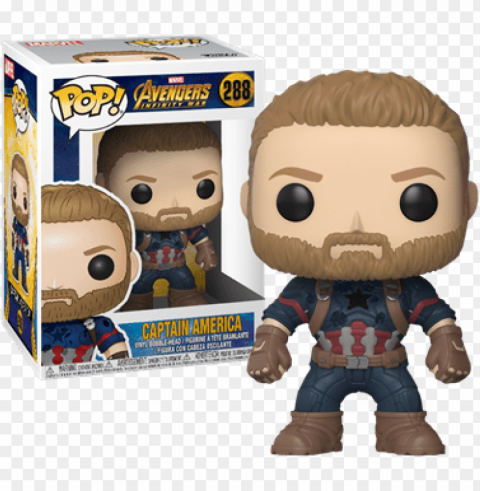 avengers infinity war captain america pop - captain america infinity war pop vinyl Free PNG images with transparent background