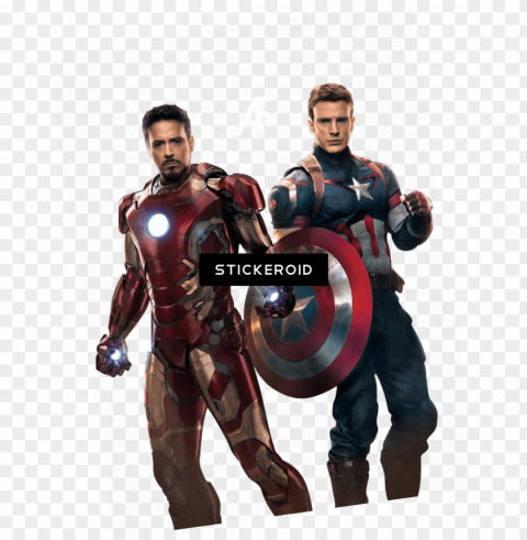 avengers ironman captain america - iron man capitán américa PNG no background free PNG transparent with Clear Background ID 182512f4