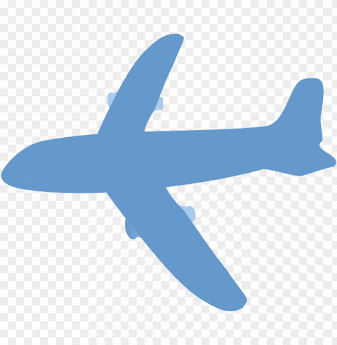 avion silueta azul PNG files with no background bundle