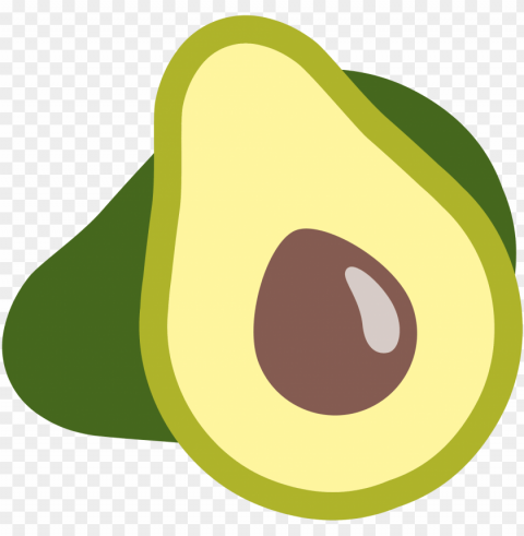 avocado emoji - emoji aguacate Clear Background PNG Isolated Illustration