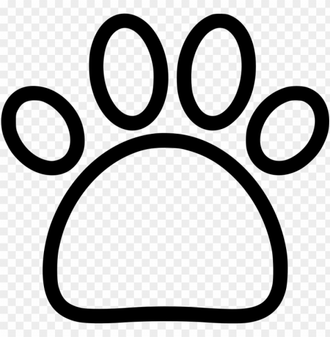 Aw Comments - Paw Transparent Background Isolated PNG Icon