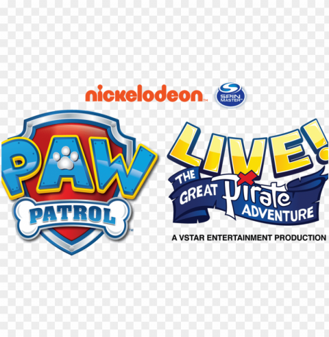 aw patrol horizontal - paw patrol live logo PNG images with cutout