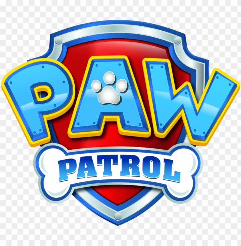aw patrol logo - paw patrol badge logo Isolated Item with Transparent Background PNG