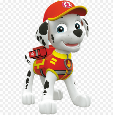 aw patrol - marshall paw patrol Transparent Background Isolated PNG Item