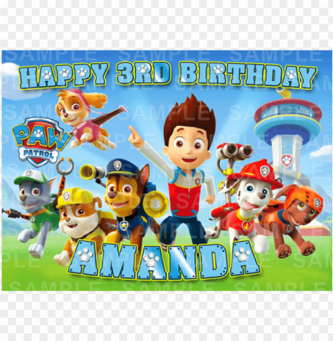 aw patrol - paw patrol birthday backgrounds Alpha channel PNGs