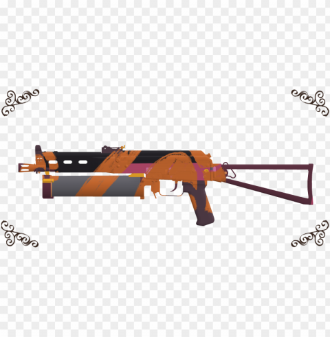 awp m4a1-s pp bizo Transparent Background Isolated PNG Figure