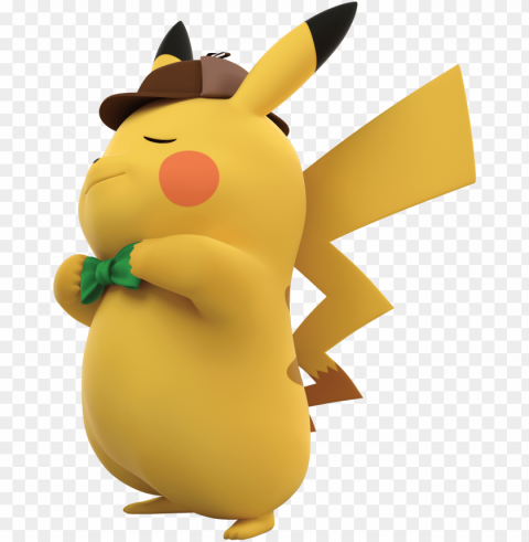 aww - detective pikachu bowtie PNG images for merchandise