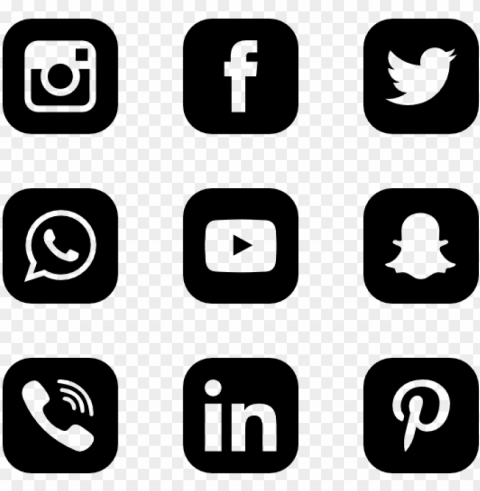 ayment method - social media icons 2018 PNG Image with Transparent Background Isolation