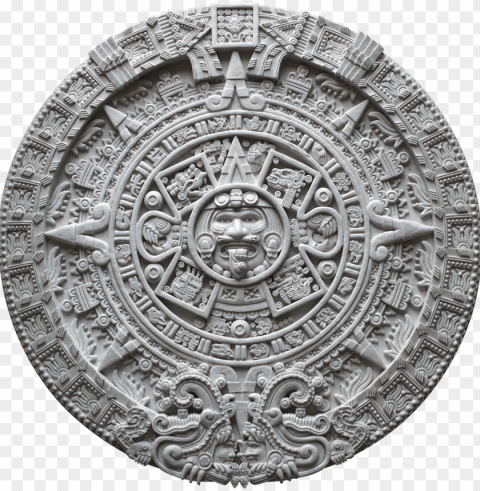 aztec calendar - aztec calendar sun stone Isolated Object with Transparent Background in PNG