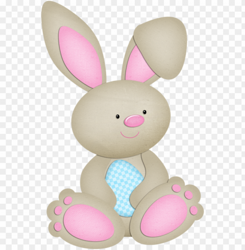 b easter joy - bunny baby shower Isolated Graphic Element in HighResolution PNG