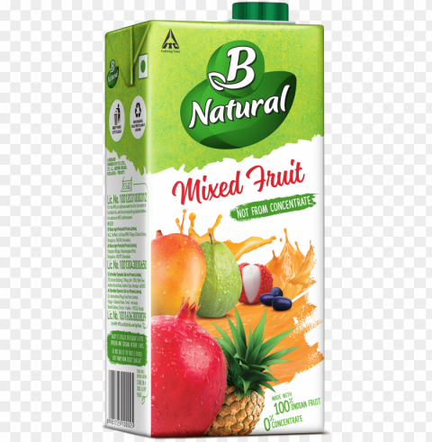 b natural mixed fruit drinks - juicebox Clear background PNG elements