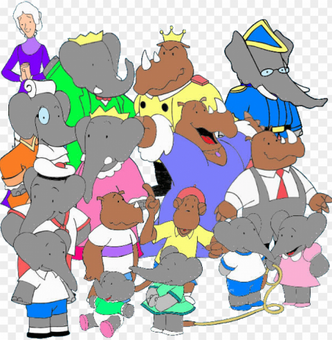 babar cornelius Transparent PNG Isolated Artwork PNG transparent with Clear Background ID 5b342933