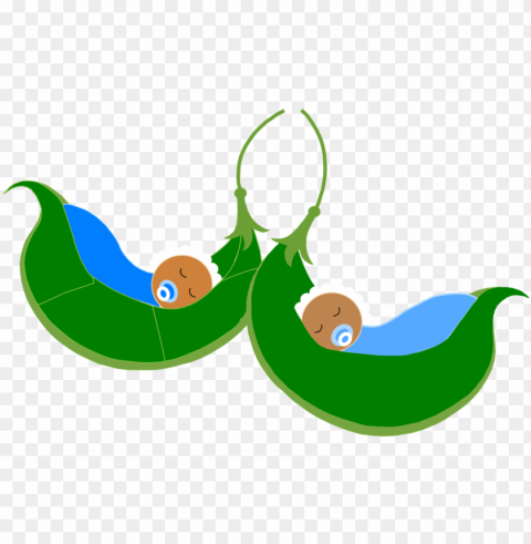 Babies In Pods - Baby In Pea Pod Clipart PNG With No Background Diverse Variety