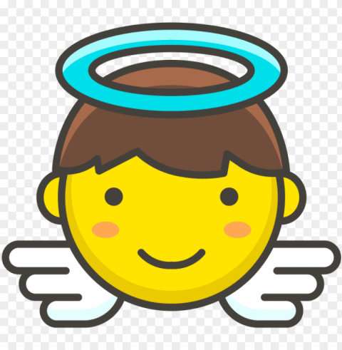 Baby Angel Emoji - Wing It Lifestyle Transparent Background Isolated PNG Design Element