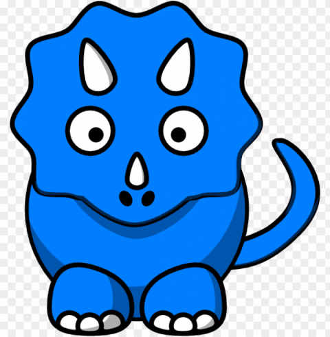 baby blue dinosaur clip art at clker - blue dinosaur clipart Transparent PNG graphics library