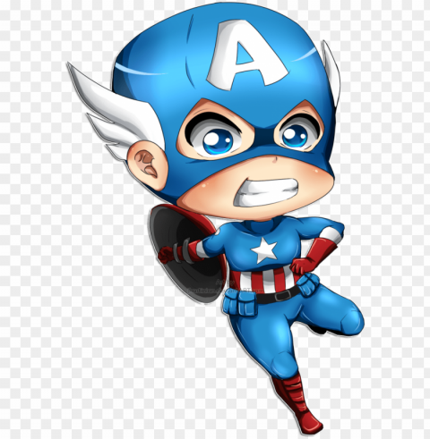 baby captain america - captain america cute Isolated Item with HighResolution Transparent PNG
