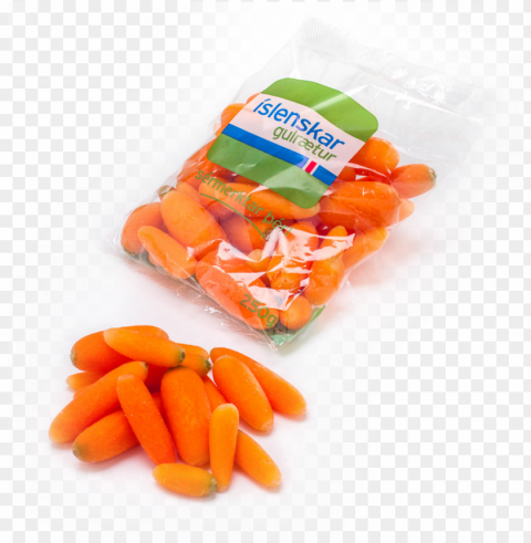 baby carrots PNG Image Isolated on Transparent Backdrop