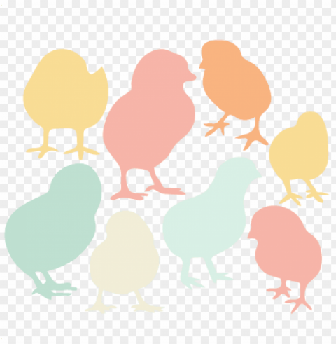 baby chick silhouette set svg scrapbook title cat svg - baby chicks sv PNG transparent photos assortment PNG transparent with Clear Background ID 20206d63