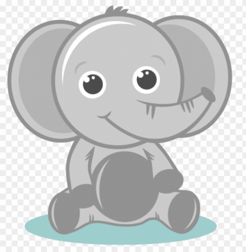 baby elephant head clipart - baby elephant clipart Transparent Background Isolation in HighQuality PNG