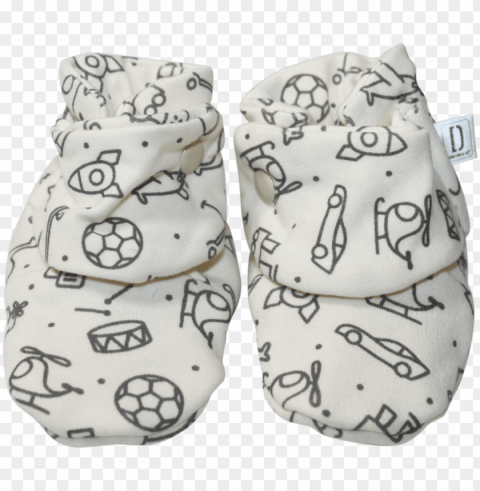 baby essential stay on booties - diaper Isolated Character with Clear Background PNG