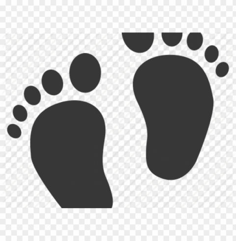 baby foot prints - feet clipart Isolated Subject in HighQuality Transparent PNG