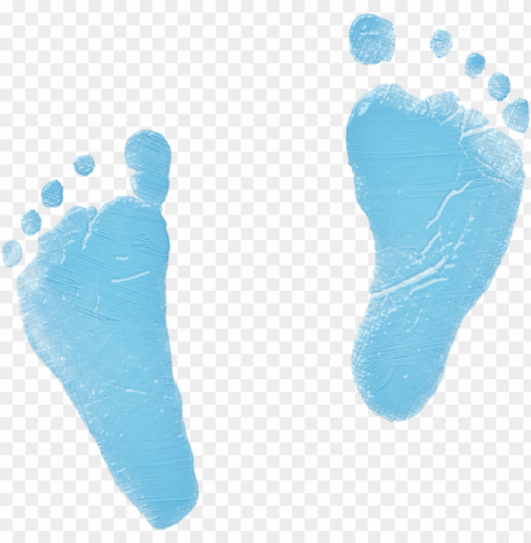 baby footprints - blue baby footprint Isolated Subject in HighQuality Transparent PNG