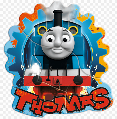 baby fun thomas and friends moje pierwsze puzzle - thomas the train round Clear Background PNG Isolated Subject