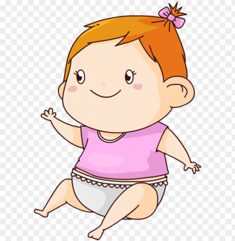 baby-girl2 - baby girl baby animatio PNG Graphic Isolated with Clarity