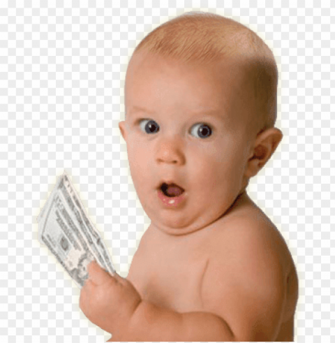 baby holding cash - surprised baby face High-quality PNG images with transparency