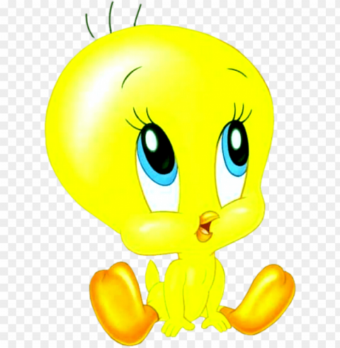 baby looney tunes tweety bird Transparent PNG Graphic with Isolated Object