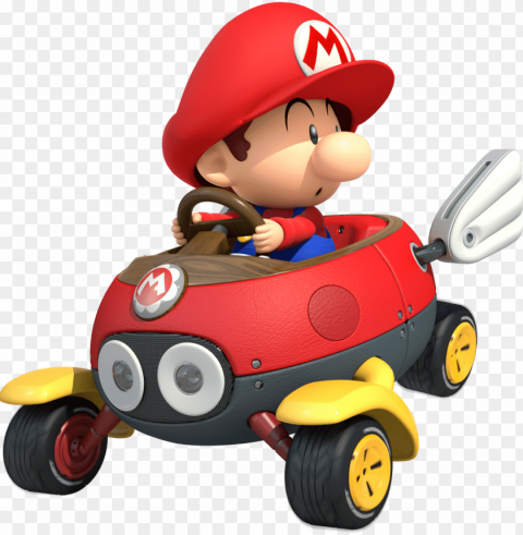 Baby Mario Mario Kart - Mario Kart 8 Deluxe Baby Mario PNG Clear Images