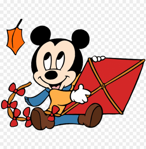 baby mickey kite - mickey mouse Clean Background Isolated PNG Illustration