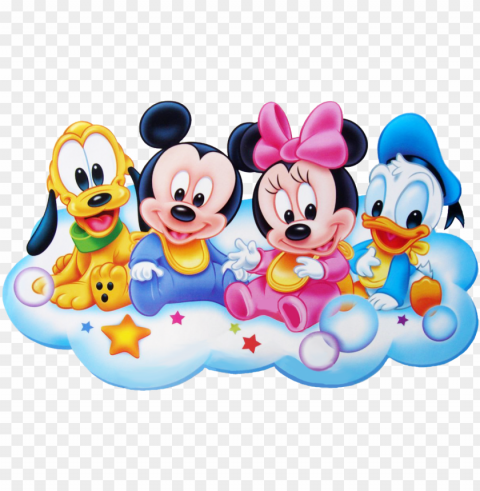 baby minnie mouse panda free images - baby mickey mouse and friends HighQuality Transparent PNG Element