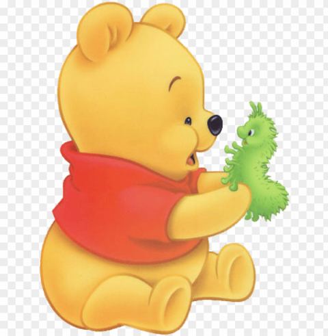 baby pooh bear clipart - winnie pooh bebe Isolated Illustration in HighQuality Transparent PNG