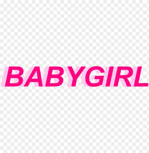 babygirl text - tumblr baby girl PNG Graphic Isolated with Transparency