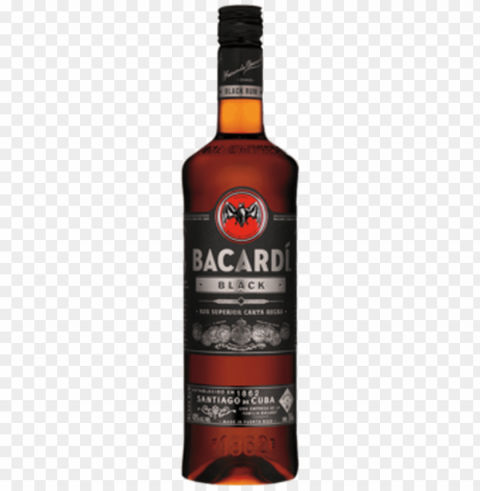 bacardi black Clean Background Isolated PNG Graphic