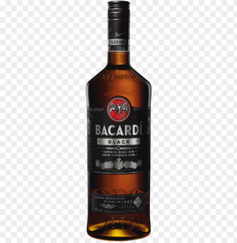 bacardi black rum - bacardi black rum Clean Background Isolated PNG Graphic Detail