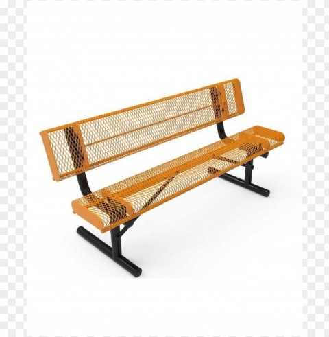 back of park bench Isolated Illustration in HighQuality Transparent PNG