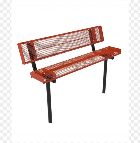 back of park bench Isolated Illustration in Transparent PNG
