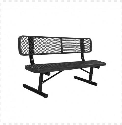 back of park bench PNG with transparent background free