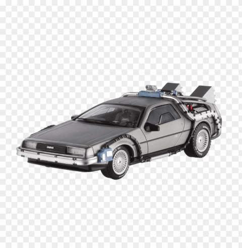 back to future - delorean dmc-12 back to the future time machine cult Isolated Element with Clear PNG Background